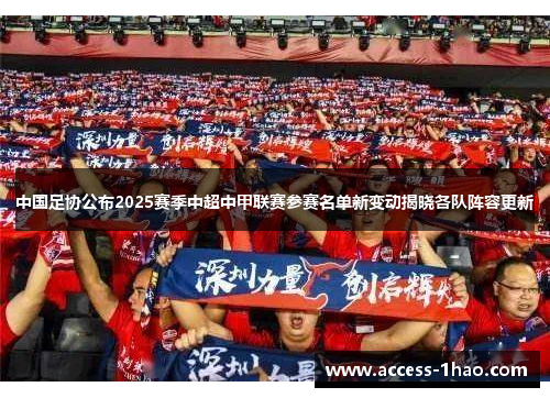中国足协公布2025赛季中超中甲联赛参赛名单新变动揭晓各队阵容更新